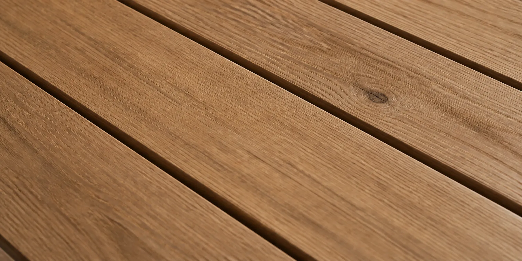 Natural solid timber boards with consistent shadow gaps